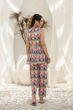 Printed Top With Trouser Co-Ords