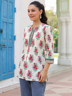 Women Floral Printed Cotton Top