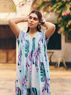 BLUE OHIO MONPA DRESS
