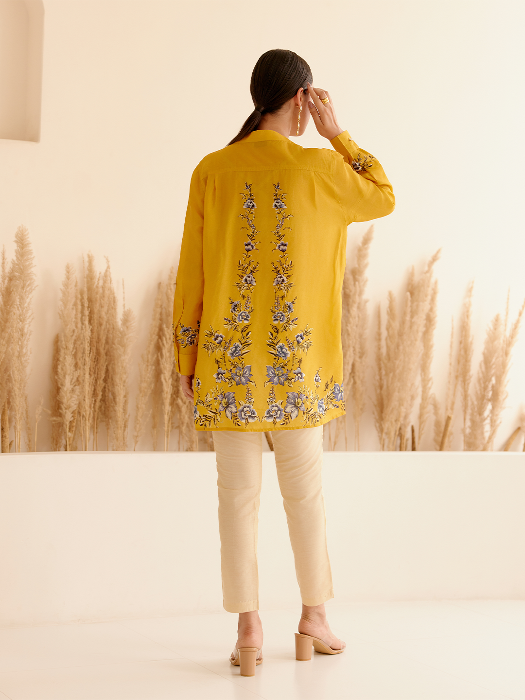 MANTRA MUSTARD BUTTON DOWN SHIRT