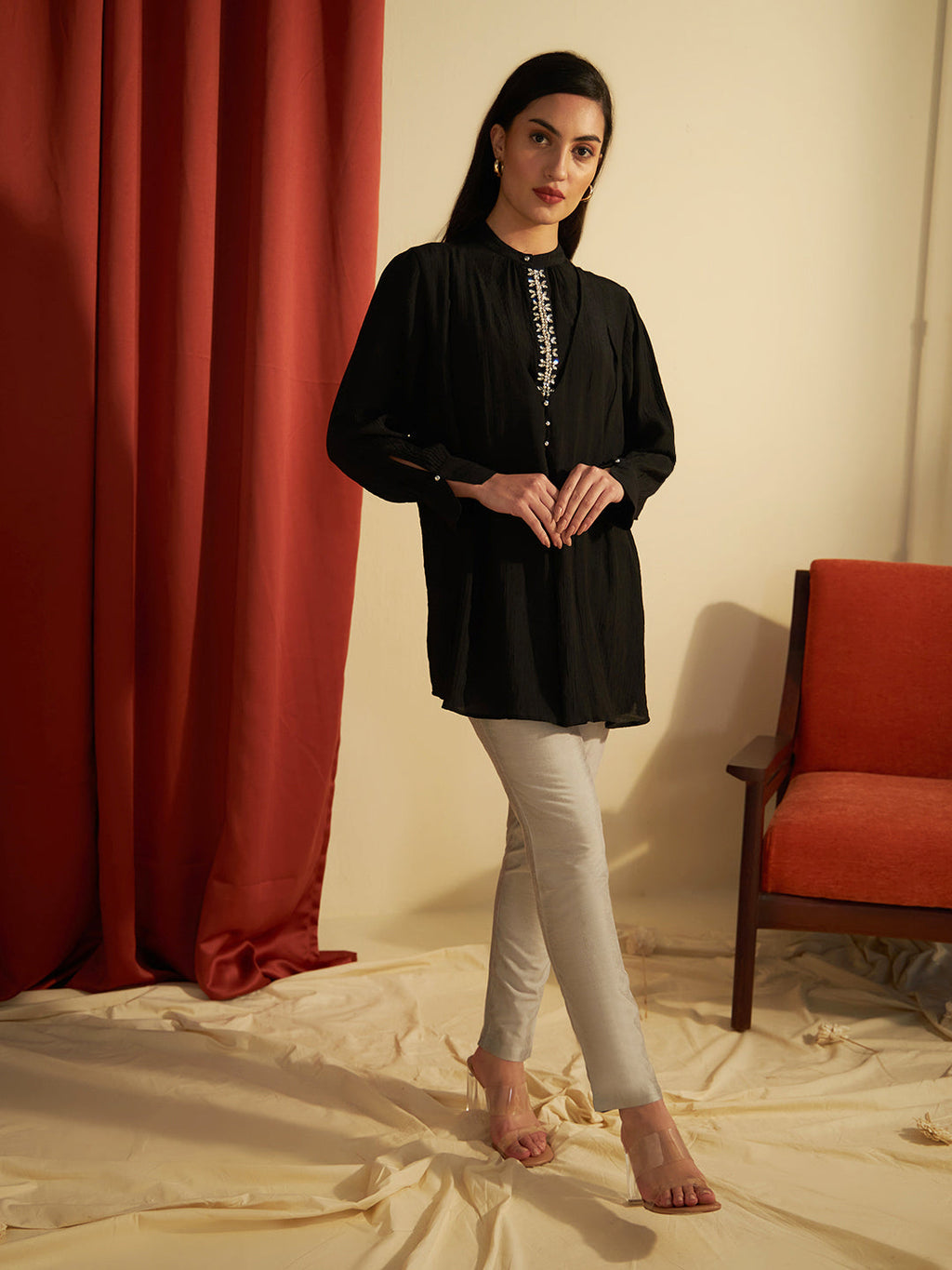 BLACK SCALE SHIRT