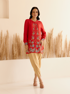 MANTRA RED BUTTON DOWN SHIRT