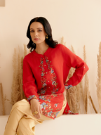 MANTRA RED BUTTON DOWN SHIRT
