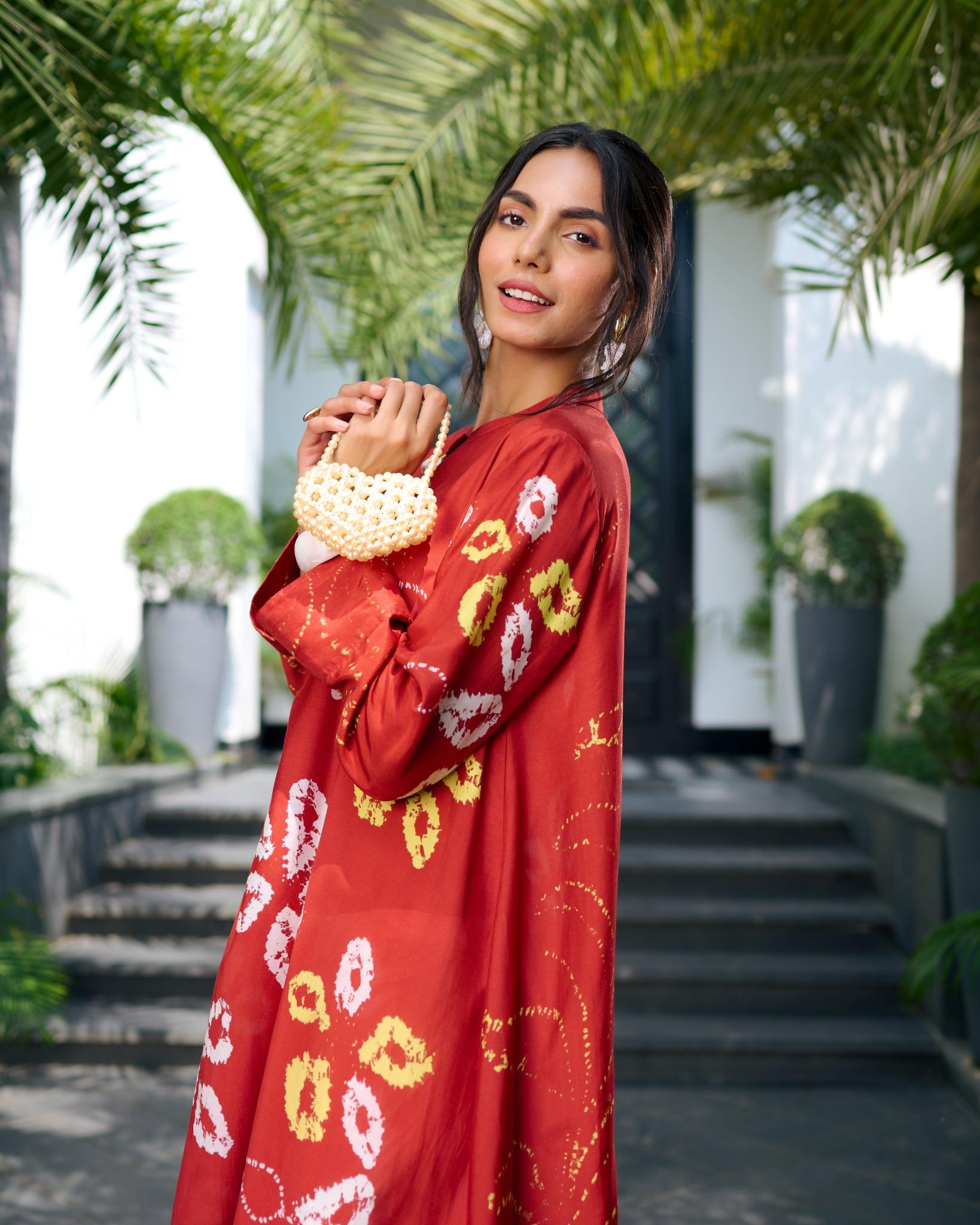 RED KANJI SUE TUNIC
