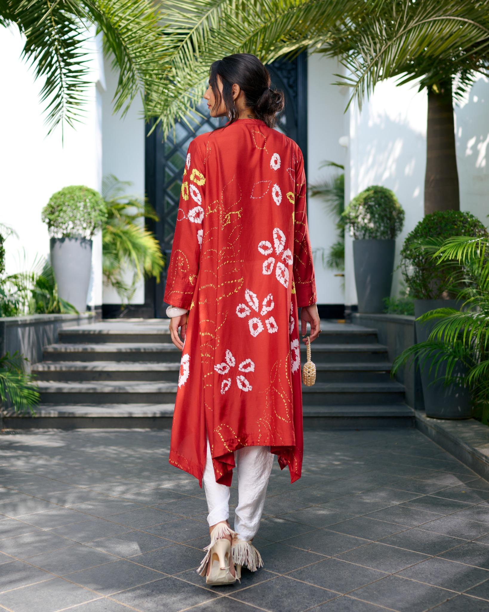 RED KANJI SUE TUNIC