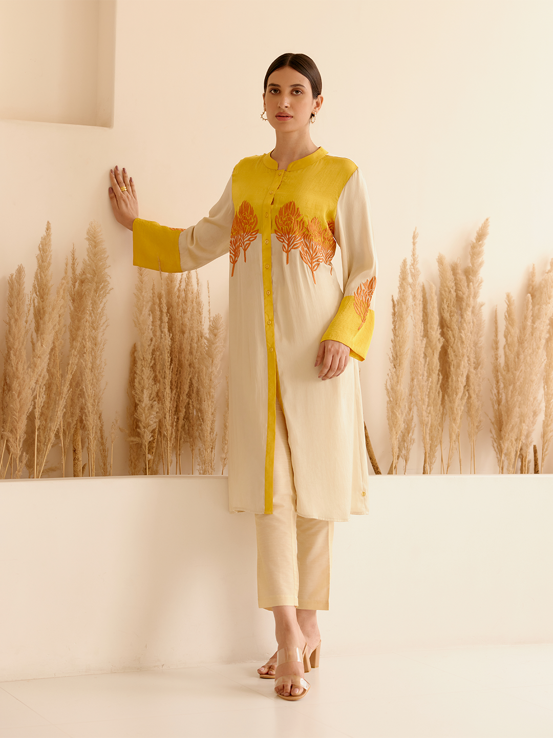MUSTARD/LIGHT GOLD ONYX TUNIC