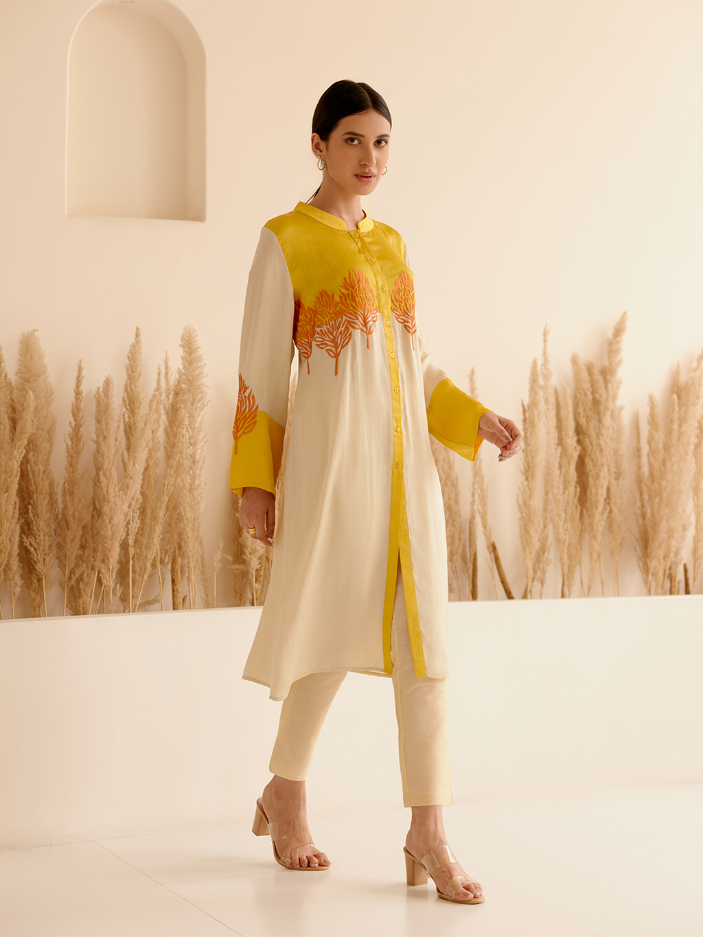 MUSTARD/LIGHT GOLD ONYX TUNIC