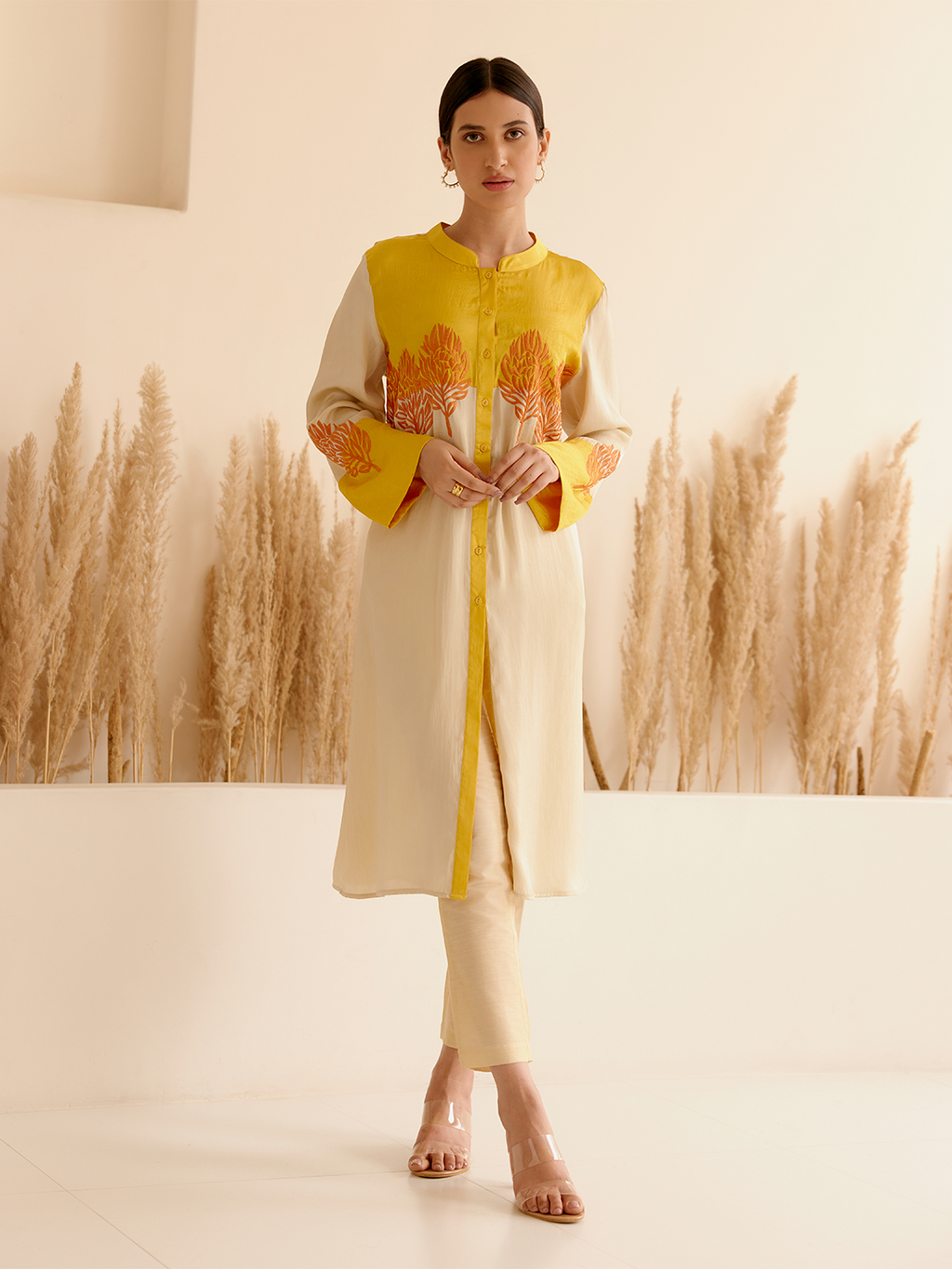 MUSTARD/LIGHT GOLD ONYX TUNIC