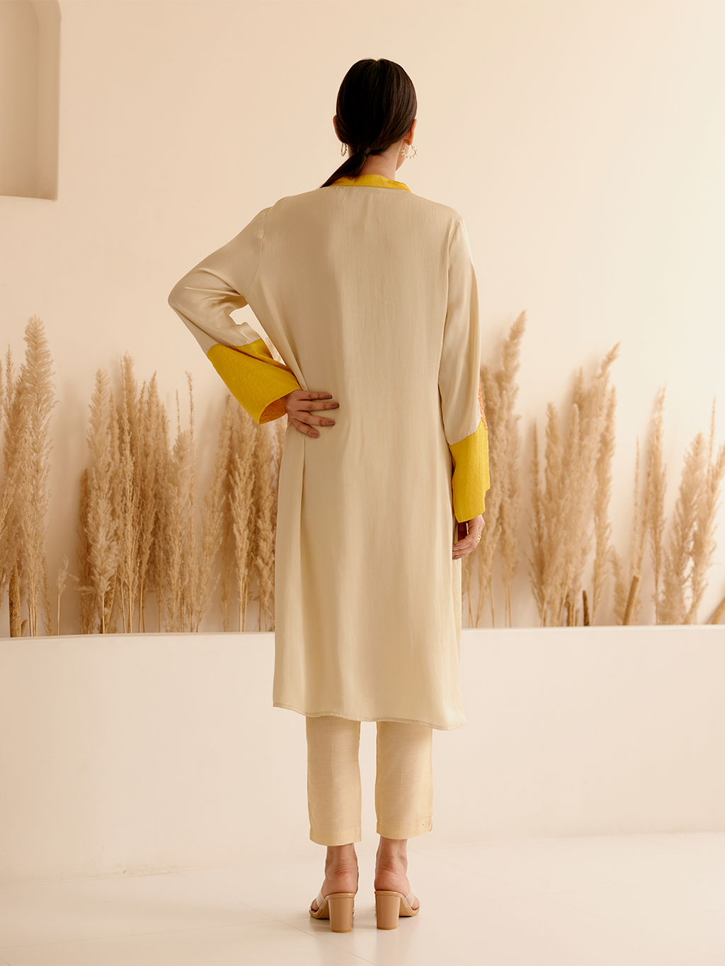 MUSTARD/LIGHT GOLD ONYX TUNIC
